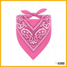 Korbi Roza kavbojska bandana Paisley, 55 × 55 cm