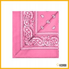 Korbi Roza kavbojska bandana Paisley, 55 × 55 cm