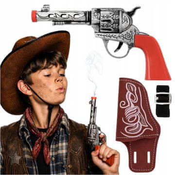 Korbi Kavbojski revolver s kuburo, komplet 2 kosa