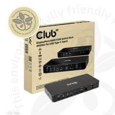 Club 3D Club3D CSV-1590 KVM stikalo/dock 4K60Hz za USB-C vhode