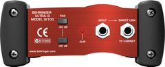 Behringer Behringer GI100 Direct Box, črna/rdeča