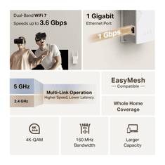 TP-Link ojačevalnik WIFI signala RE225BE WIFI7