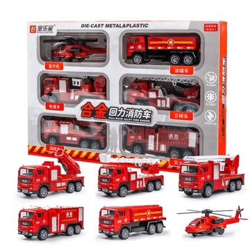 Set 6 gasilnih avtomobilov - Fire Car set
