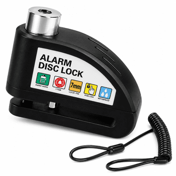 HOME & MARKER® Alarmna ključavnica za kolutne zavore, 110 dB, IPX6, za kolesa in motorna kolesa | ALERTOLOCK