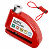 HOME & MARKER® Alarmna ključavnica za kolutne zavore, 110 dB, IPX6, za kolesa in motorna kolesa | ALERTOLOCK Rdeča