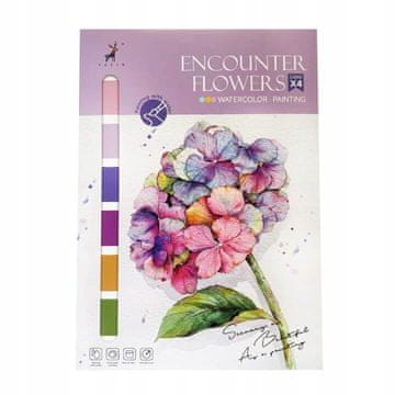 Nabor za barvanje s akvareli - Encounter Flowers