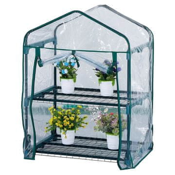 Folijski rastlinjak – Mini rastlinjak s policami 69x49x92 cm