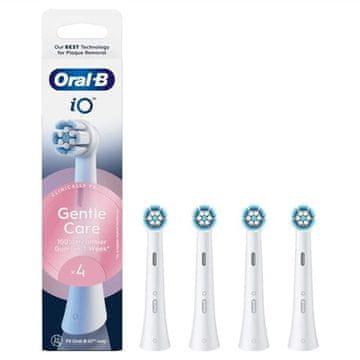 slomart Oral-B iO GentleCare nadomestne glave, 4-paket, bele