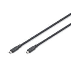 Digitus Digitus USB silikonski kabel, USB4 20Gbps, 2m, crni
