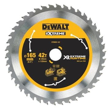 DeWalt DeWALT Krožna žaga rezilo 16,5 cm, 42 zob, 1 kos