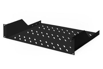 Digitus Digitus polica za regal DN-19 TRAY-2-SW, 483x370x88 mm, črna, 25 kg