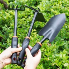 Zdaj orodje za vrt 3 kosa – lopatica, grablje, motika (31 cm)