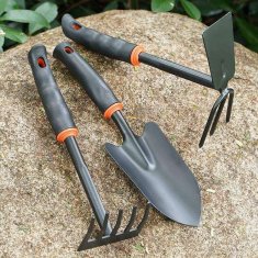 Zdaj orodje za vrt 3 kosa – lopatica, grablje, motika (31 cm)