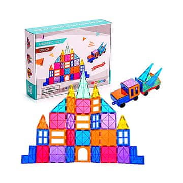 Magnetni gradbeni komplet za otroke set 120 – Magnetic Tiles II