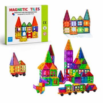 Magnetni gradbeni komplet za otroke set 100 – Magnetic Tiles II