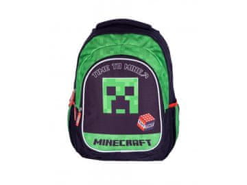 Astra Šolski nahrbtnik Minecraft Time To Mine AB300 – s tremi predelki in ojačanim hrbtom, 502022132