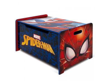 Arditex Otroško leseno pohištvo 2 v 1 SPIDERMAN Klop / Škatla za igrače, SM14179