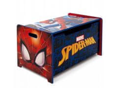 Arditex Otroško leseno pohištvo 2 v 1 SPIDERMAN Klop / Škatla za igrače, SM14179