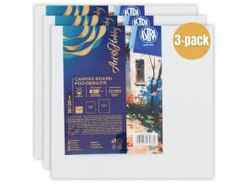Astra Slikarsko platno MDF Art&Hobby 20×20 cm, iz bombaža na plošči – 3 kos, 801125007