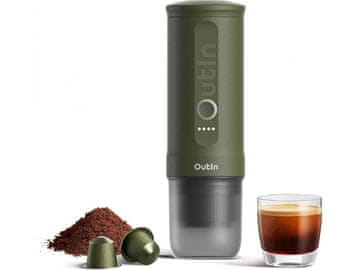 Outin Prenosni aparat za espresso Outin Nano – gozdno zelena barva