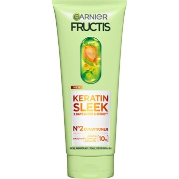 Balzam za suhe in skodrane lase Fructis Keratin Sleek (balzam) 200 ml