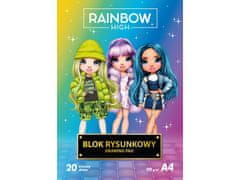 Astra Skicirka A4 »Rainbow High« 20 listov 100 g/m² – blok papirja za risanje, 106022014