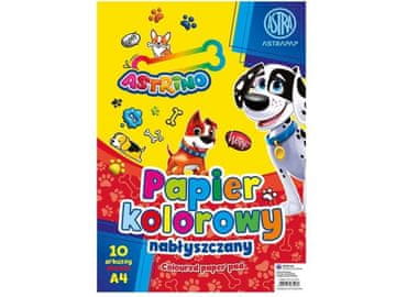 Astra Svetleči barvni papirji A4, 90 g/m² – 10 listov (10 barv) Astrino, 106025004