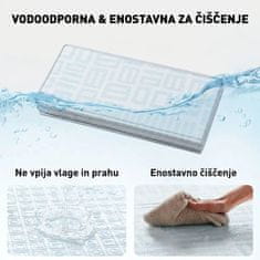 MIKMEL Nepremočljiva otroška igralna podloga iz XPE pene 197x177x1 cm, dvosmerni vzorci Oblaki/Geometrija