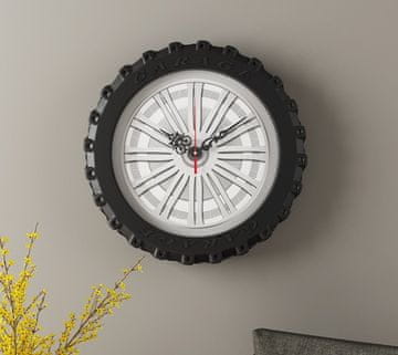 Dizajnerska stenska ura Retro Wheel