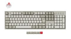 Keychron C2 Pro 8K žična mehanska tipkovnica, rdeča stikala, RGB, Retro (C2PX-M1-UK)