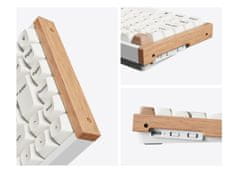 Keychron K2 HE brezžična mehanska tipkovnica, aluminij, Gateron nebula magnetna stikala, RGB, bela (Special Edition) (K2H-Q1-UK)