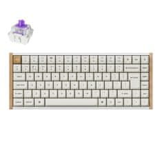 Keychron K2 HE brezžična mehanska tipkovnica, aluminij, Gateron nebula magnetna stikala, RGB, bela (Special Edition) (K2H-Q1-UK)