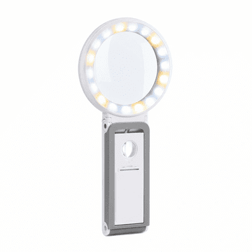 Lupa ATL LED povečevalno steklo 2v1, 30x/10x, zložljivo, z lučko