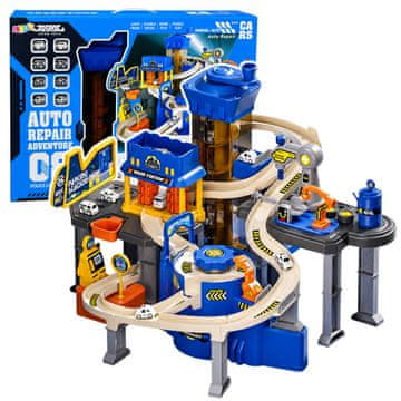 slomart Interaktivni garažni center LEAN TOYS z avtomehanično delavnico in avtopralnico