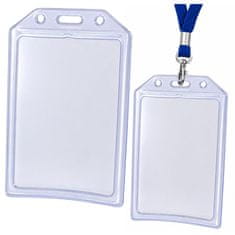 ETUI Prozorno navpično etui za izkaznico / kartico LEAN