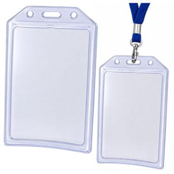 ETUI Prozorno navpično etui za izkaznico / kartico LEAN