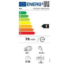 Beko Vgradni pomivalni stroj DIS35023E