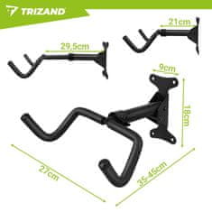 Trizand Zložljiv stenski nosilec za kolo 30 kg 24–29 palcev