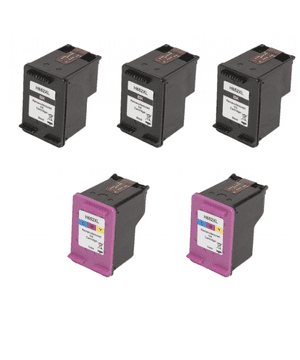 TiskajPoceni Kartuša kompatibilna za HP 652 komplet 3x črna/black XL + 2x HP 652 barvna XL !