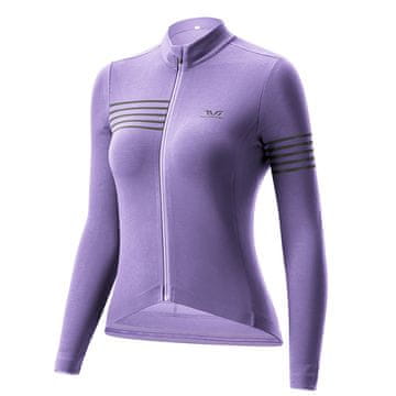 ROCKBROS Ženski kolesarski dres z dolgimi rokavi Rockbros YPW065 TVI L - Vijoličen