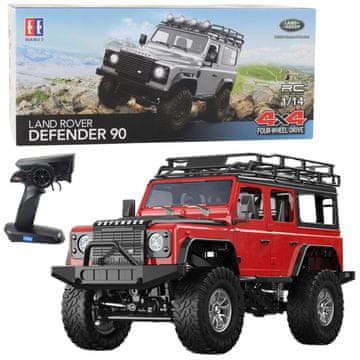 slomart DOUBLE E Land Rover Defender 90 RC Rock Crawler 1:14, rdeč