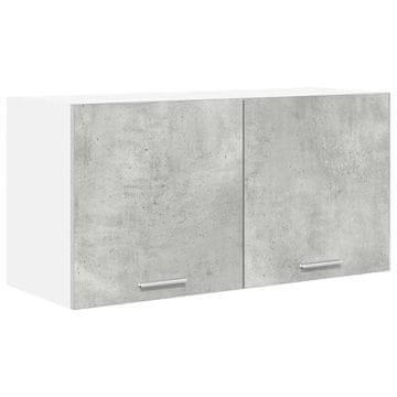 Vidaxl Viseča omarica Betonsko siva 80 x 31 x 40 cm Konstruiran les