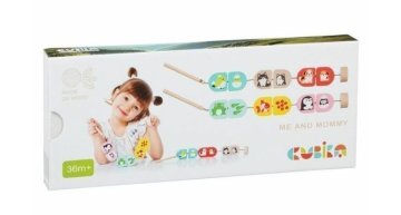 CUBIKA 15573 Naše mame - set za nizanje - 14 lesenih kosov