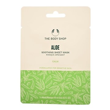 The Body Shop Aloe pomirjujoča maska na lističih 18 ml