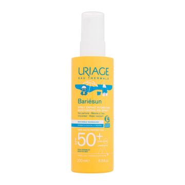 Uriage Bariésun Moisturizing Kid Spray SPF50+ vodoodporen in vlažilen sprej za zaščito pred soncem 200 ml