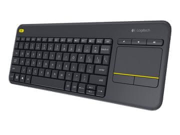 Logitech K400 PLUS brezžična touch črna slovenska tipkovnica