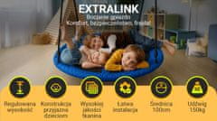 Extralink Viseča košara "Črni gozd" - modra