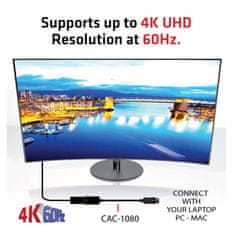 Club 3D CLUB3D DisplayPort 1.4 na HDMI 2.0b HDR aktivni adapter, črn