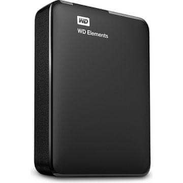 WD Prenosni trdi disk Elements 4TB črne barve WDBLSS0040BBK-wesn