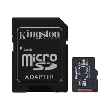 KINGSTON microSDHC 16GB Industrial C10 A1 pSLC kartica